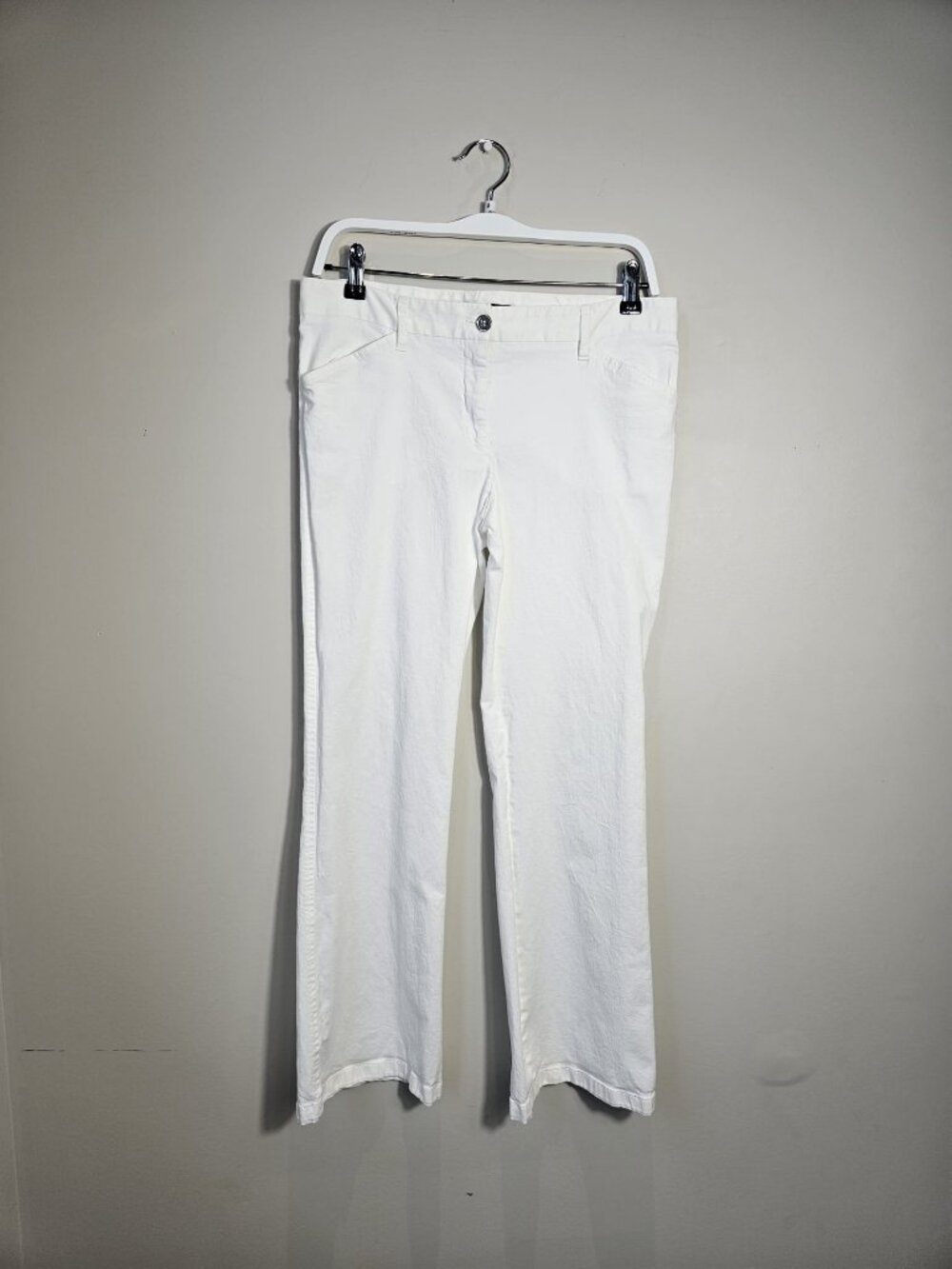 Dolce & Gabbana White Straight Leg Pants Size 8